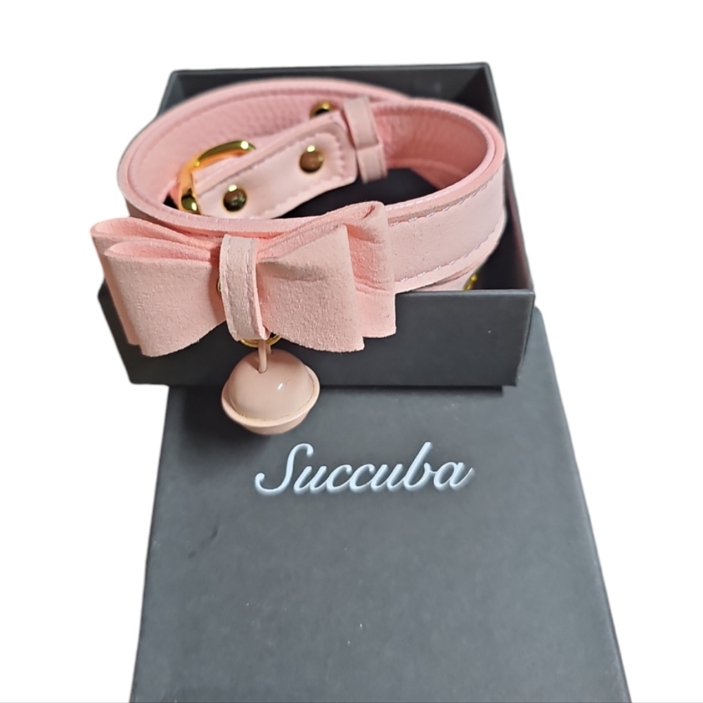 Succuba Bell Choker Collar Necklace Lolita Bow